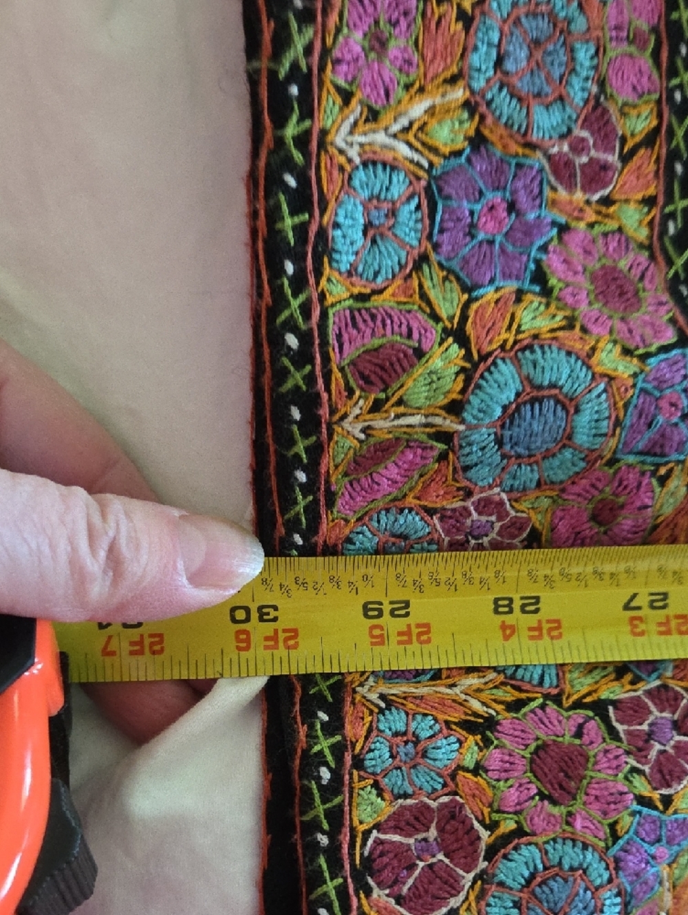 Colorful Embroidered Button Jacket Detail - Picture 5 of 8